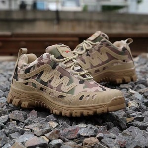 Hiking Shoes Men Low <b>Top</b> Breathable Outdoor Non Slip <b>Walking</b> Training Shoes Solid Color Mid Heel Casual Adventure Footwear - Product Image 2