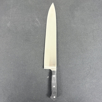 LONSDOW Couteau Gyuto à trancher le pain dentelé japonais de 10 pouces Couteaux de chef plus larges Couteau de cuisine pour couper la viande et le gâteau