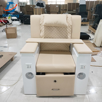 Chaise de salon de manucure multifonction de luxe, spa pour les pieds, massage, station de pédicure, soins des mains et des pieds, chaise de manucure
