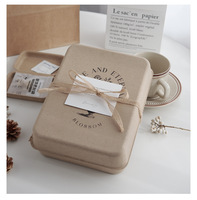 Biodegradable pulp gift box handmade soap soap paper plastic box protective paper box pulp molding