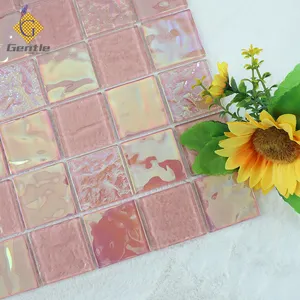 KHÁCH SẠN Hồng Bóng 48X48 Mm Bể Bơi Đầy Màu Sắc Cầu Vồng Mosaic Thủy Tinh