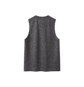 เสื้อกล้ามผ้าฝ้ายปักลายสีขาวรุ่น Heavyweight Sand Washed ปี 2026 ทรงหลวมสบาย ระบายอากาศได้ดี เหมาะสำหรับออกกำลังกาย - Product Image 6