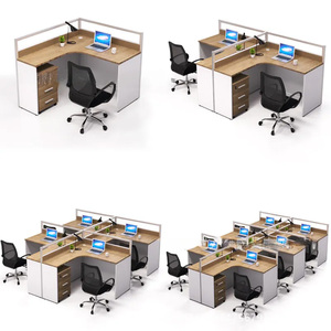 Bureau pliable à 6 tiroirs cloison de bureau en bois pour bureau ou hôpital nouveau design meubles de poste de travail - Product Image 6