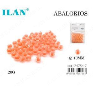 Ilan Abalorios Perline rotonde arancioni da 10 mm 20G per la creazione di gioielli - Product Image 1