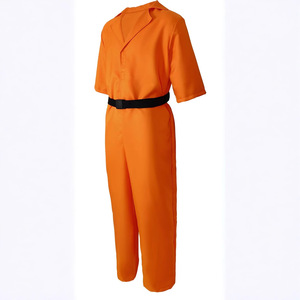 Costume de Cosplay Luigi <span class=keywords><strong>Mangione</strong></span> DOC Orange Prisoner à Manches Courtes avec Ceinture pour Halloween et Carnaval - Product Image 3