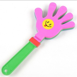 Mains applaudissantes en plastique colorées 28 cm, non toxiques, accessoires de cheering pour fêtes d'anniversaire, nouveautés - Product Image 3