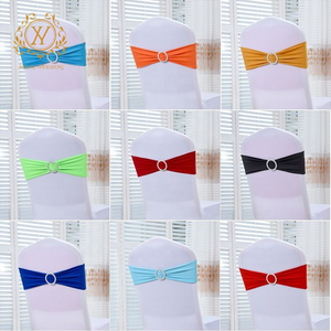 Bán buôn đàn hồi ghế bìa trang trí ghế trở lại vòng Rhinestone khóa dây đai khách sạn đám cưới ghế Bìa bảng phụ kiện - Product Image 5