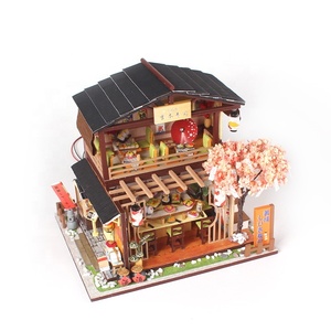 <span class=keywords><strong>Casa</strong></span> pequeña japonesa <span class=keywords><strong>De</strong></span> cerezo para niños, modelo <span class=keywords><strong>De</strong></span> <span class=keywords><strong>casa</strong></span> <span class=keywords><strong>De</strong></span> madera, juguetes hechos a mano con Modelos <span class=keywords><strong>De</strong></span> luz - Product Image 1
