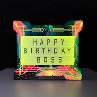 Panneau lumineux LED personnalisé pour lettres, présentoir VIP Glorifier, présentoir de bouteilles RVB à couleurs changeantes pour boîtes de nuit, fêtes d'anniversaire et événements