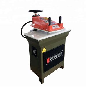 آلة ضغط يدوية للجلد مع مضخة ومحرك لقطع الجلود - Product Image 1