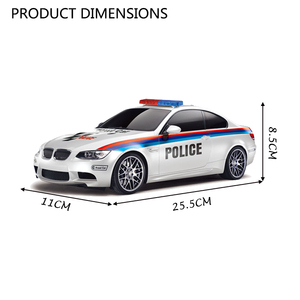 <span class=keywords><strong>Voiture</strong></span> de <span class=keywords><strong>police</strong></span> télécommandée à l'échelle 1:18, modèle premium avec lumières, véhicule de <span class=keywords><strong>patrouille</strong></span> RC rechargeable, jouet pour enfants, idée cadeau pour garçons - Product Image 4