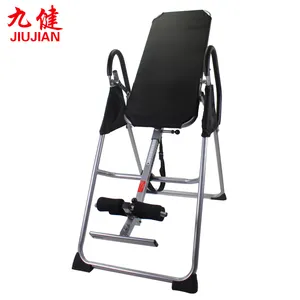 Belakang Leher Terapi Sakit Latihan Chiropractic Refleksi Hitam Gym Inversion Table