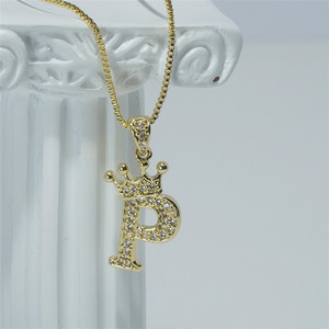 Zgsp — lettre à breloque Hip Hop, petite bouteille d'or en CZ, pour la fabrication de bijoux, pendentif avec lettre initiale en <span class=keywords><strong>diamant</strong></span>, vente en gros - Product Image 4