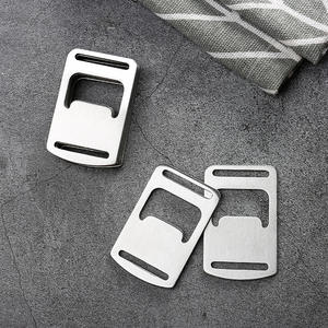 Ouvre-bouteille en acier inoxydable, 5.1x3.2cm, pour sac à dos, lanière, accessoire pour sac de voyage en plein air - Product Image 5