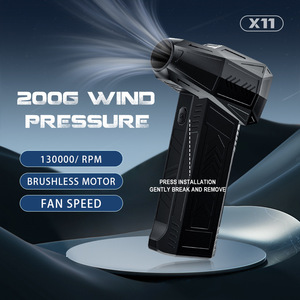 X11 Turbofan Wiederaufladbarer Mini-Turbojet-Ventilator Turbo-Hochleistungslüfter 130000 U/min Leistungsstarker Gebläse Hochgeschwindigkeits-Kanal-Kica 2 Massagepistole - Product Image 2