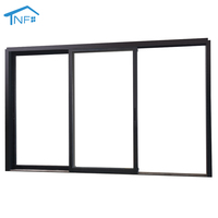 Porte coulissante en aluminium à double vitrage standard californien