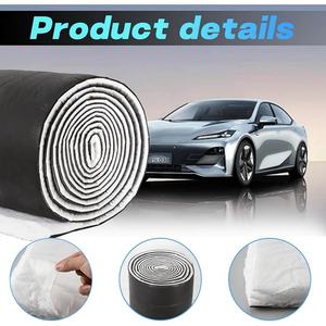 Rollo de aislamiento térmico de 80 pies cuadrados <span class=keywords><strong>para</strong></span> coche Van RV, barrera de protección térmica insonorizada, material negro - Product Image 2