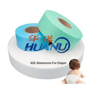 China manufacturer hot air through acquisition distribution layer for diaper blue green white adl nonwoven fabric suppliers