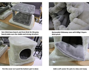 Arranhador para Gatos Haobay com Bola, Poste de Arranhar para Gatos de Interior, Produtos de Luxo para Animais de Estimação, Árvore de Sisal - Product Image 6