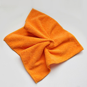 Serviette de nettoyage pour voiture en microfibre, carrée, séchage rapide, utilisation en cuisine, orange - Product Image 1