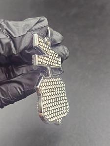 Colgante Personalizado con Letrero de Calle y Escudo con Nombre, Estilo Hip Hop, Lujo, Moissanita, Plata 925, Unisex - Product Image 4