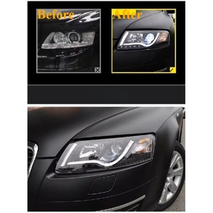 HETOP A6 C6 Phare 2005-2012 Mise à niveau A6 <span class=keywords><strong>C5</strong></span> C6 LED Signal <span class=keywords><strong>dynamique</strong></span> Animation DRL Bi Xénon Accessoires de phare automatique pour Audi - Product Image 2