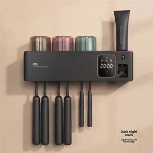 Stérilisateur UV rechargeable personnalisé pour brosses à dents, en ABS, chargement Type-C, nouveau support de séchage à l'air pour gobelets à dents, sans contact, Bycare - Product Image 4