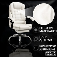 Chaise de bureau ergonomique à dossier haut DDP bon marché, appui-tête réglable, mobilier commercial, chaise pivotante en cuir synthétique pour bureau