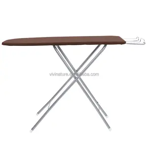 Heigh Adjustable TC Cloth Covered Floor Standing Ironing Board Wood