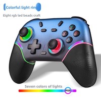 Controles de Juego Inalámbricos X9 de Alta Calidad con Bluetooth para PC, Iluminación RGB y Doble Vibración para Switch