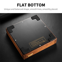 Asbak Cerutu CIGARLOONG Multi-Grooves, Desain Unik, Bahan Aluminium, Dapat Dicetak Logo Kustom