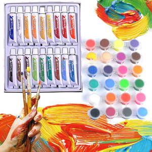 Set di Colori Acrilici Non Tossici all'Ingrosso, 24 Tubetti di Acquerello - Product Image 2