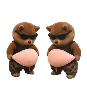 สติกเกอร์ติดรถยนต์ CHENXI คุณภาพสูง รูปสุนัขน่ารัก แมวนุ่มนิ่ม แบบโมจิ 3 มิติ ของเล่นสติกเกอร์ PVC สำหรับตกแต่งรถยนต์ - Product Image 4