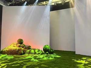 Bola de Musgo Marimo Artificial Verde para Decoración de Interiores, Planta Artificial, Topiario, Bola de Césped Artificial para Exteriores - Product Image 2