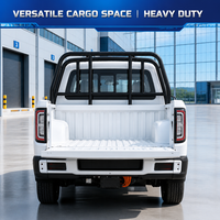 Camionnette électrique mini longue portée 4 portes pour usage familial et commercial, zéro émission, transport urbain