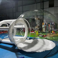 Tente gonflable à bulles, tente à bulles en PVC, tente gonflable transparente, ballon transparent gonflable pour fête, mariage ou jeu