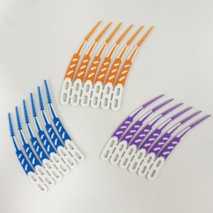 Palillo de dientes OEM con punta de goma de silicona, fácil uso, masaje de encías, palillos dentales suaves interdentales - Product Image 3