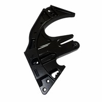 Support de machine en fonte ductile sur mesure, moulé dans le sable, avec usinage CNC et revêtement en poudre noire