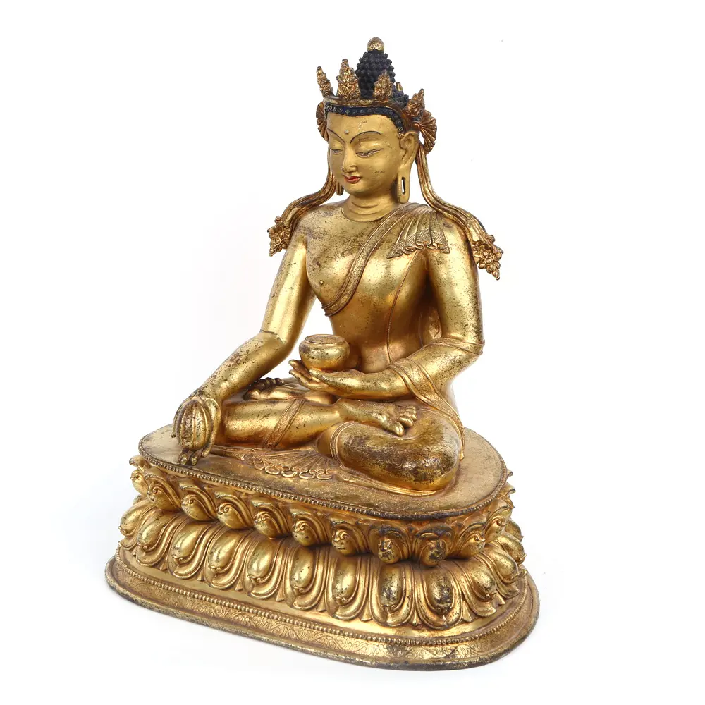 Custom Design Tibet Religie Aangepaste Boeddha Tuin Standbeeld