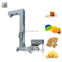 FKJX HDPE/Stahlband-Z-Eimerförderer FKZD-1.8L Modell 1,8-2m/s Geschwindigkeit Lebensmittelqualität für Popcorn