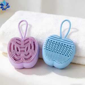 Brosse de bain en silicone en forme de pomme, poils doux pour le gommage du corps, usage adulte - Product Image 4