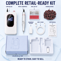 Vantrend Beauty Distributor 45000RPM Professionelles Nagelbohrer-Set Tragbare Salon-E-File-Maschine mit individuellem Logo und Einzelhandelsverpackung