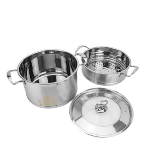 Casserole en acier inoxydable promotionnelle à prix abordable, Couscoussier en acier inoxydable - Product Image 1