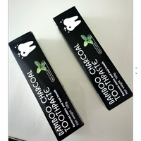 Dentifrice blanchissant au charbon de bambou noir, saveur menthe, naturel, biologique, sans peroxyde, marque privée, vente chaude
