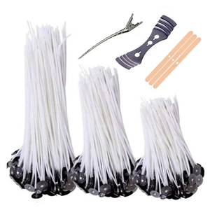 فتيل شمع قطني عالي الجودة بطول 10 سم لصناعة الشموع يدويًا، إنتاج المصنع لعام 2026 - Product Image 1