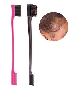 แปรงสำหรับผม3 in 1แปรงขอบสองด้านมีโลโก้หลายสี - Product Image 5