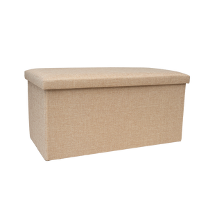 <b>Storage</b> Ottoman Stool Wood Foldable Vietnam - Product Image 1