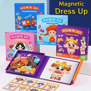 Juego de Emparejamiento de Profesiones de Princesas y Ayudantes Comunitarios, Libro de Rompecabezas Magnético de Vestir, Juguete Educativo de Papel con Dibujos Animados para Niños y Niñas - Product Image 2