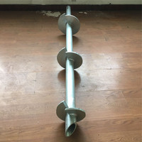 Vis de fondation en acier au carbone de haute qualité Helix Screw Pier Driver pour Foundation