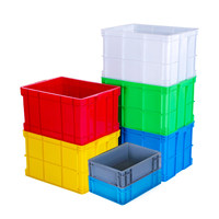 Boîte de retournement en plastique épaisse extra large avec couvercle Boîte de logistique de stockage rectangulaire pour la pisciculture et la tortue